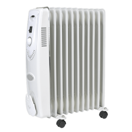 Sealey Oil Filled Radiator 2500W/230V 11 Element Model No-RD2500