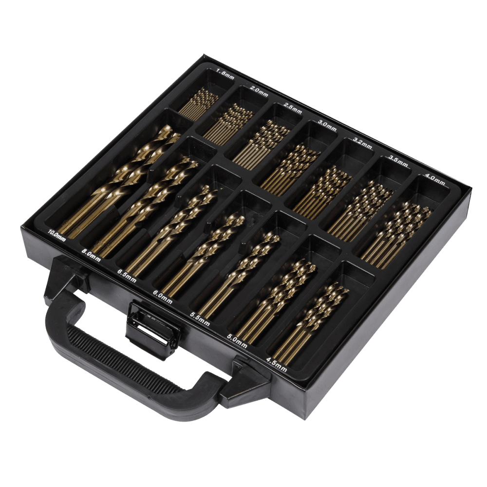 Sealey HSS Cobalt Fully Ground Drill Bit Set 99pc Model No- DBS99CB