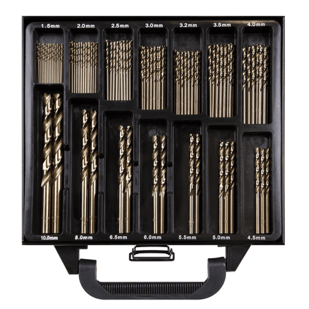 Sealey HSS Cobalt Fully Ground Drill Bit Set 99pc Model No- DBS99CB