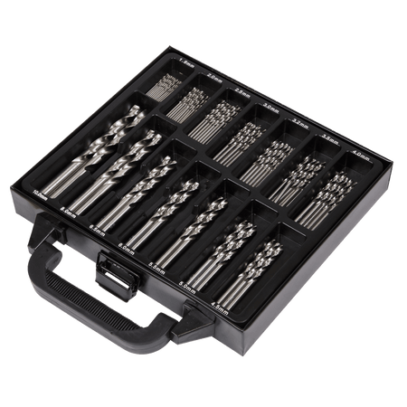 Sealey HSS Fully Ground Drill Bit Set 99pc Model No- DBS99FG