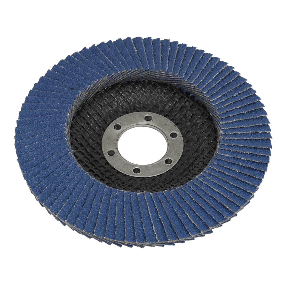 Sealey Flap Disc Zirconium 115mm 22mm Bore 120Grit Model No- FD115120