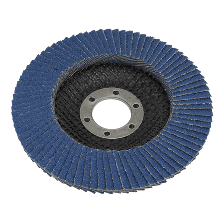 Sealey Flap Disc Zirconium 115mm 22mm Bore 120Grit Model No- FD115120