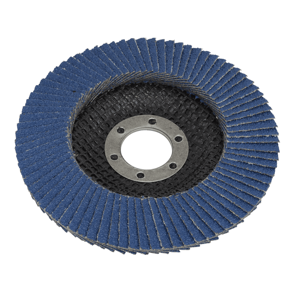 Sealey 115mm Zirconium Flap Disc 120Grit 22mm Bore Model No- FD115120