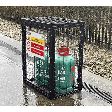 Sealey Safety Cage - 2 x 19kg Gas Cylinders Model No- GCSC219