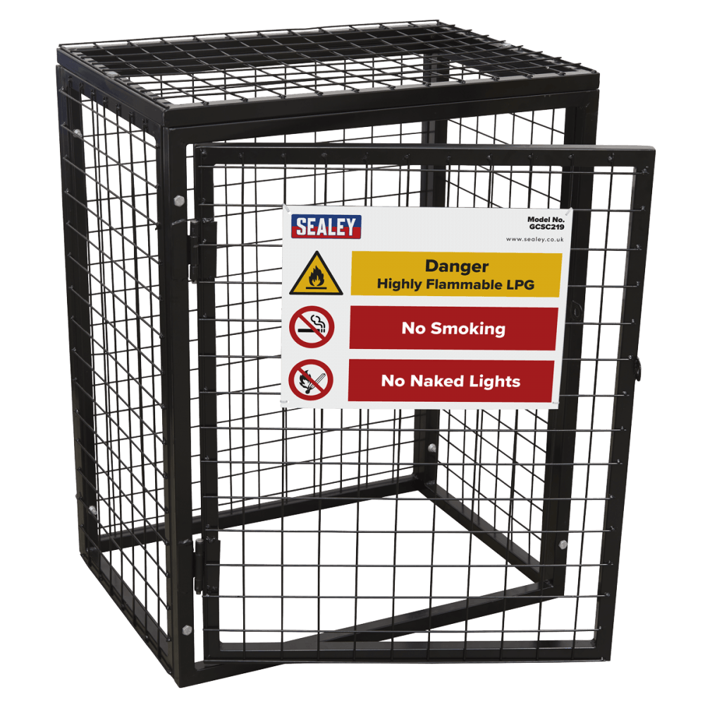 Sealey Safety Cage - 2 x 19kg Gas Cylinders Model No- GCSC219