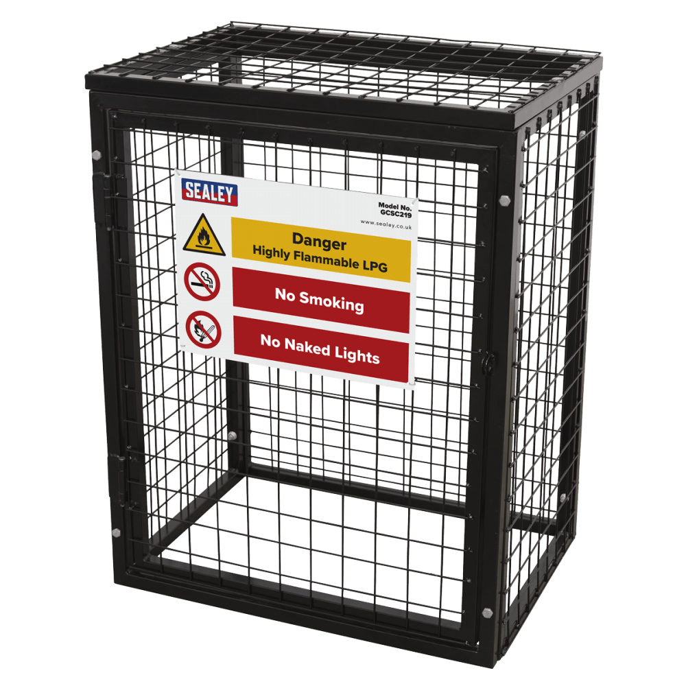 Sealey Safety Cage - 2 x 19kg Gas Cylinders Model No- GCSC219