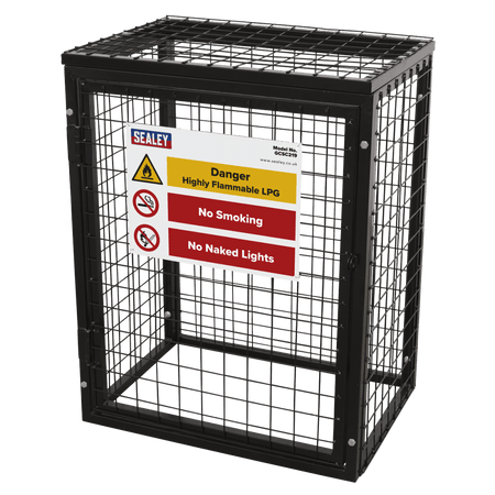Sealey Safety Cage - 2 x 19kg Gas Cylinders Model No- GCSC219