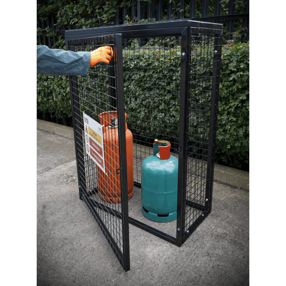 Sealey Gas Cylinder Safety Cage - 3 x 19kg Model No- GCSC319