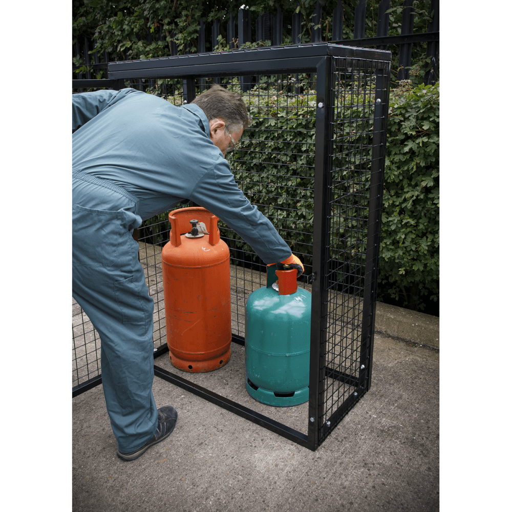 Sealey Gas Cylinder Safety Cage - 3 x 19kg Model No- GCSC319