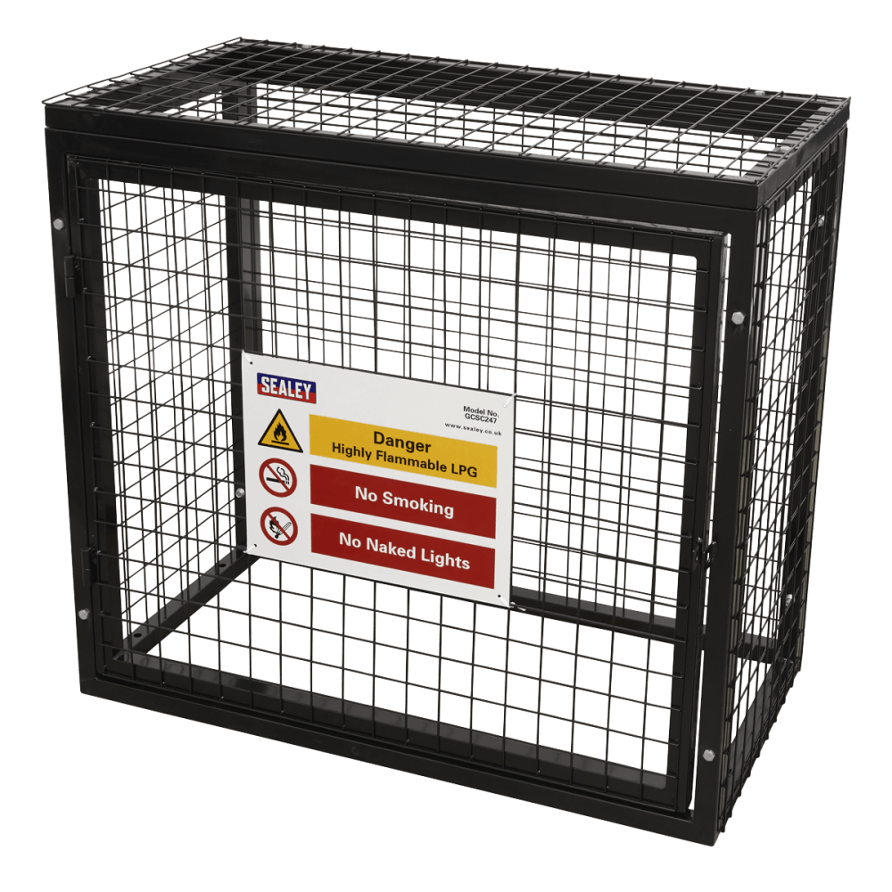 Sealey Safety Cage - 2 x 47kg Gas Cylinders Model No- GCSC247