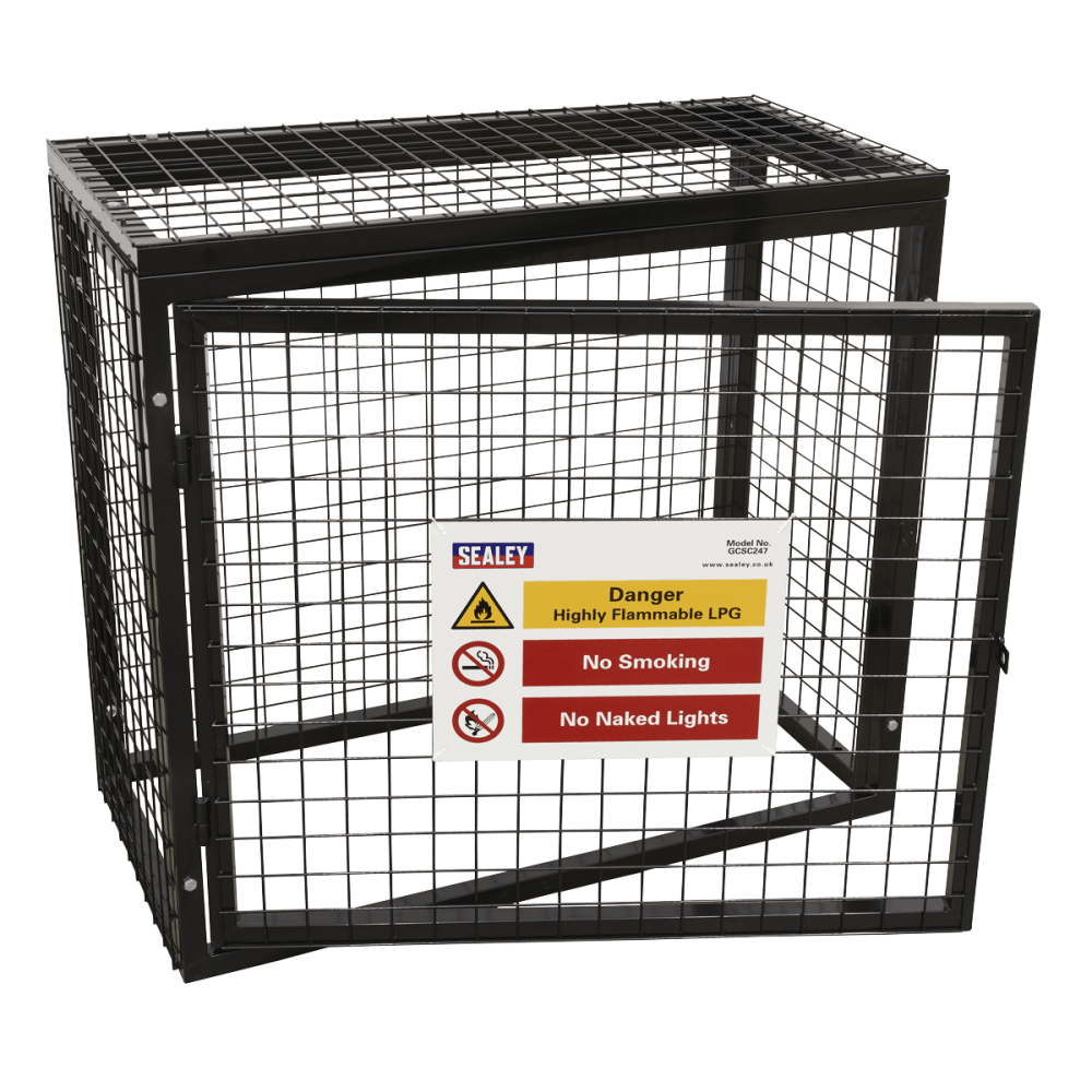 Sealey Safety Cage - 2 x 47kg Gas Cylinders Model No- GCSC247