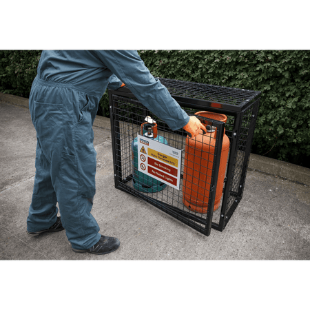 Sealey Safety Cage - 2 x 47kg Gas Cylinders Model No- GCSC247