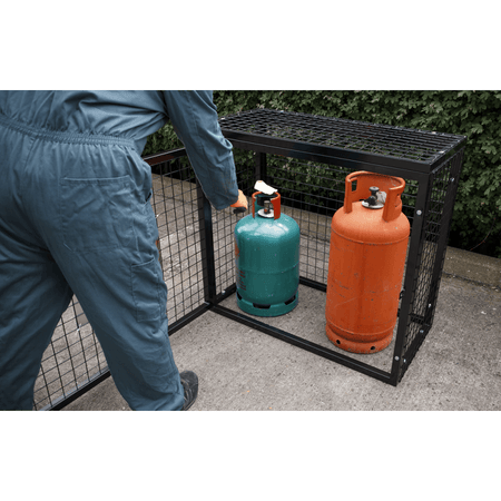 Sealey Safety Cage - 2 x 47kg Gas Cylinders Model No- GCSC247