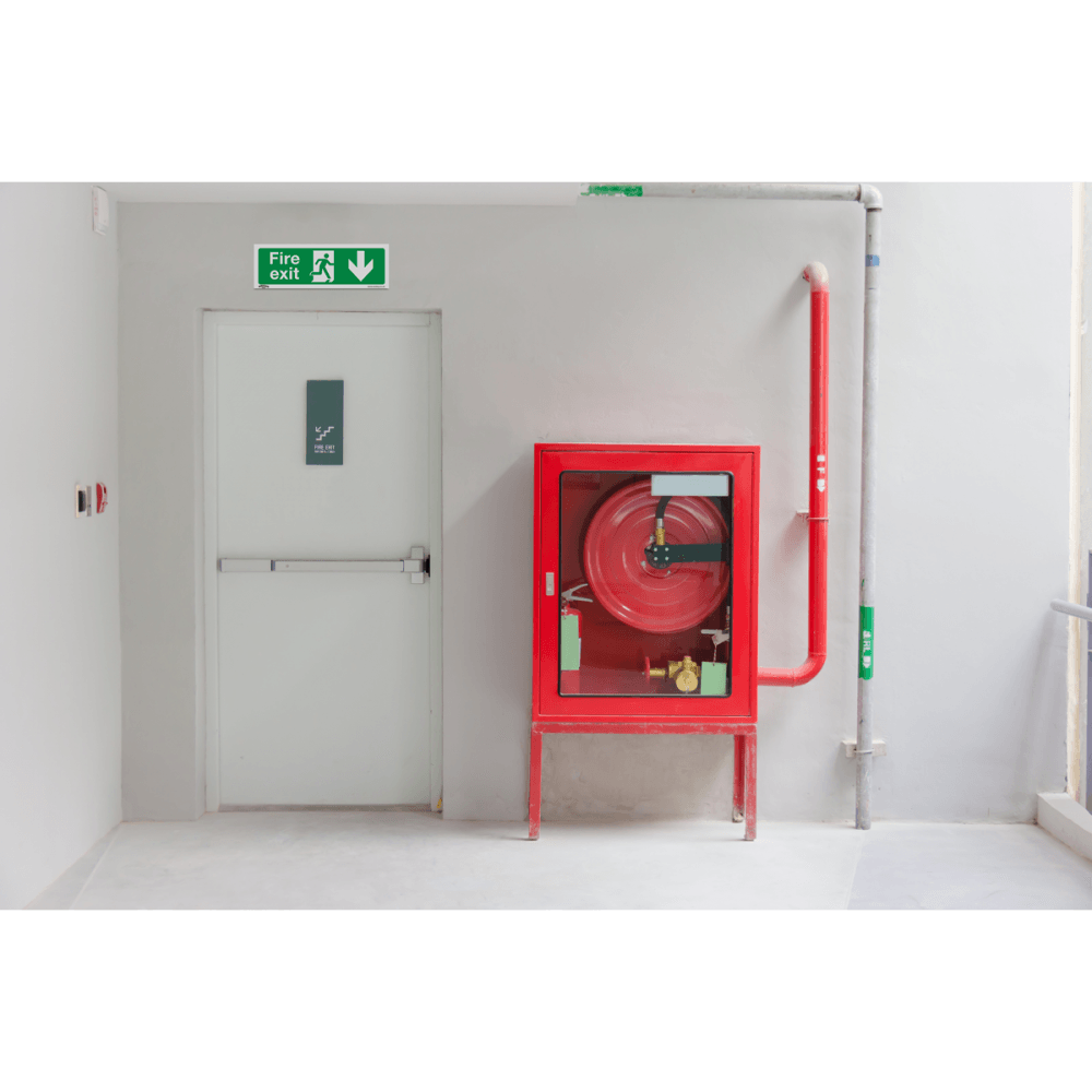 Sealey Safe Conditions Safety Sign - Fire Exit (Down) - Self-Adhesive Vinyl Model No- SS22V1