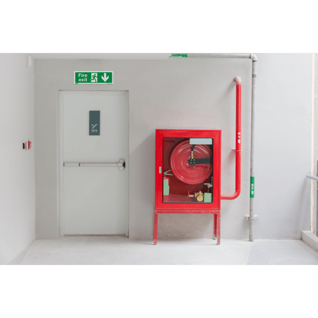 Sealey Safe Conditions Safety Sign - Fire Exit (Down) - Self-Adhesive Vinyl Model No- SS22V1