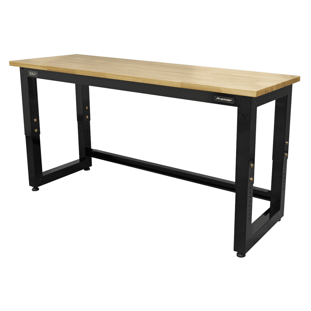 Sealey Steel Adjustable Workbench with Wooden Worktop 1830mm - Heavy-Duty Model No- APMS22