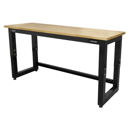 Sealey Steel Adjustable Workbench with Wooden Worktop 1830mm - Heavy-Duty Model No- APMS22