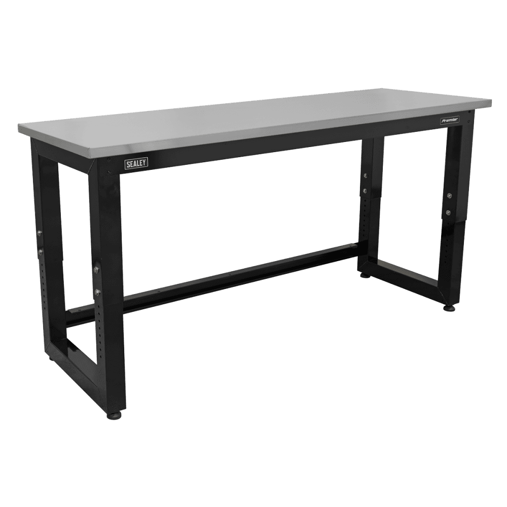 Sealey Steel Adjustable Workbench with Stainless Steel Worktop 1830mm - Heavy-Duty Model No- APMS23