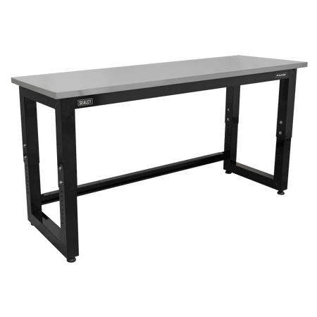 Sealey Steel Adjustable Workbench with Stainless Steel Worktop 1830mm - Heavy-Duty Model No- APMS23