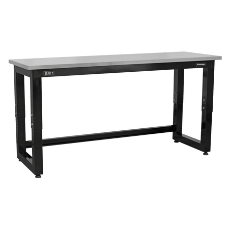 Sealey Steel Adjustable Workbench with Stainless Steel Worktop 1830mm - Heavy-Duty Model No- APMS23