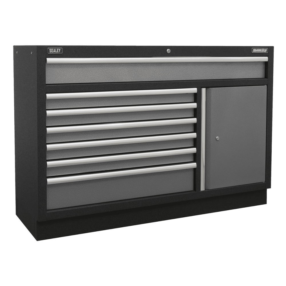 Sealey Modular Storage System Combo - Stainless Steel Worktop Model No- APMSSTACK16SS