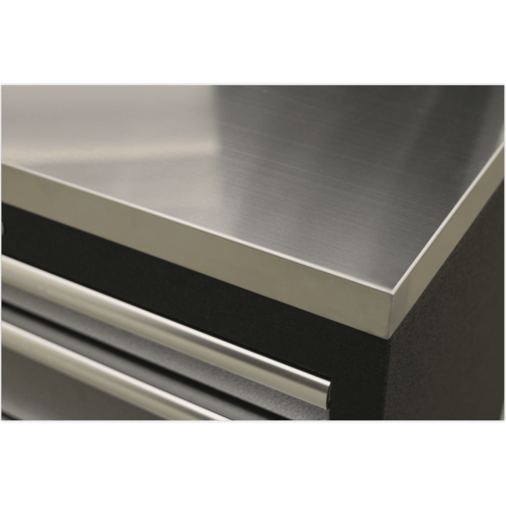 Sealey Modular Storage System Combo - Stainless Steel Worktop Model No- APMSSTACK16SS