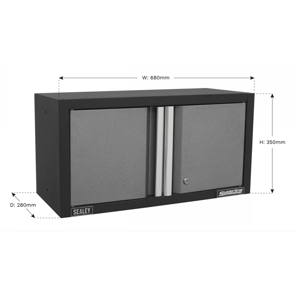 Sealey Modular Wall Cabinet 2 Door 680mm Model No- APMS65