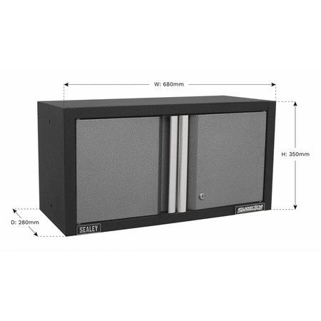 Sealey Modular Wall Cabinet 2 Door 680mm Model No- APMS65