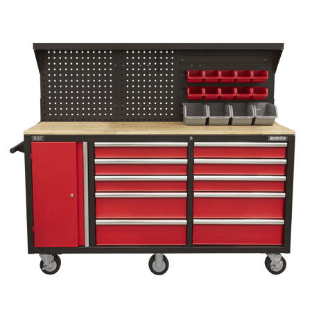 Sealey Mobile Workstation 10 Drawer with Backboard Model No- AP6310