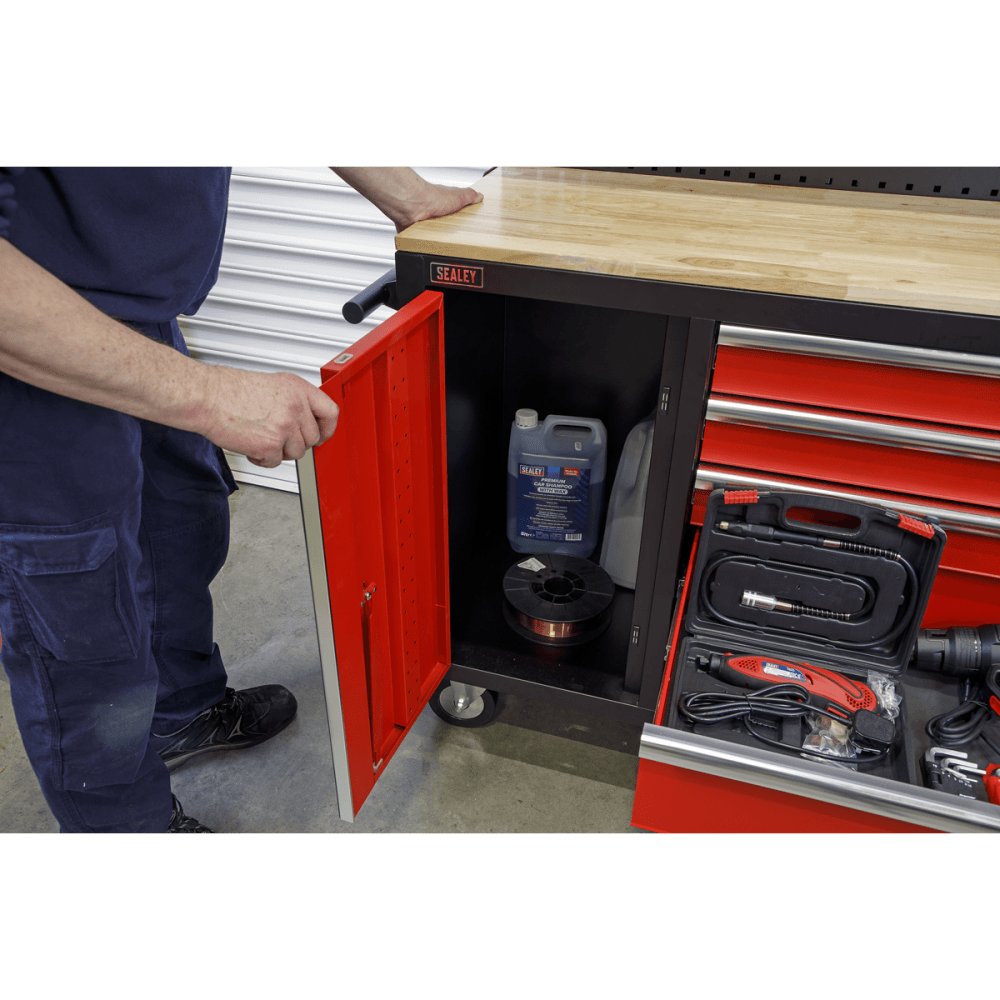 Sealey Mobile Workstation 10 Drawer with Backboard Model No- AP6310