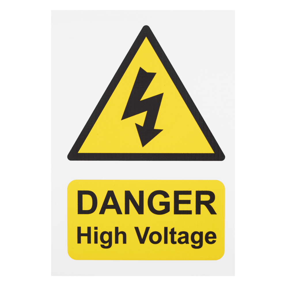 Sealey High Voltage Vehicle Warning Sign Model No- HVS1