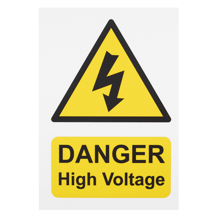 Sealey High Voltage Vehicle Warning Sign Model No- HVS1