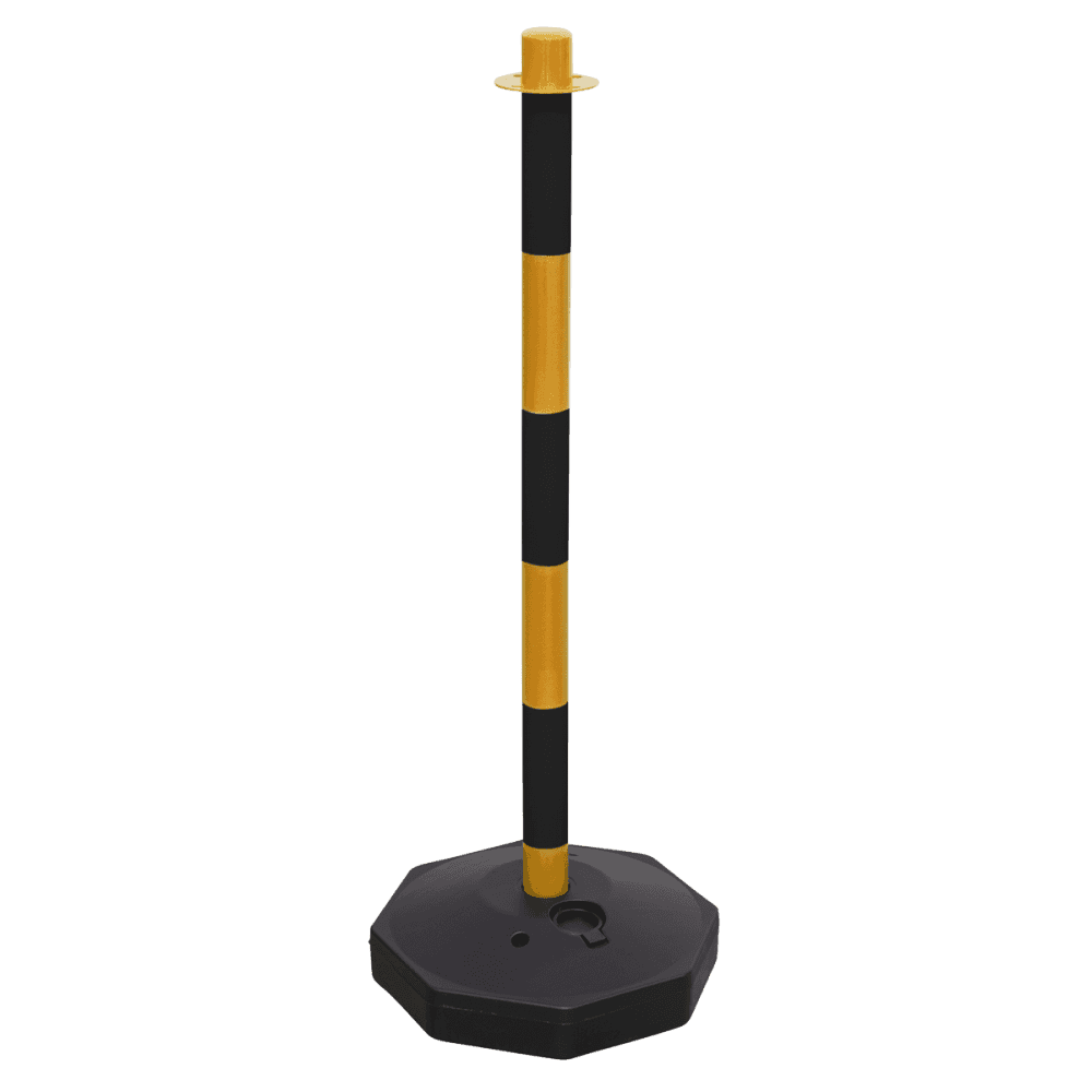 Sealey Black/Yellow Post & Chain Kit 25m Model No- BYSBKIT