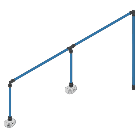 Sealey John Guest® 12m 2-Drop Air Supply System Kit Model No- CASKIT2