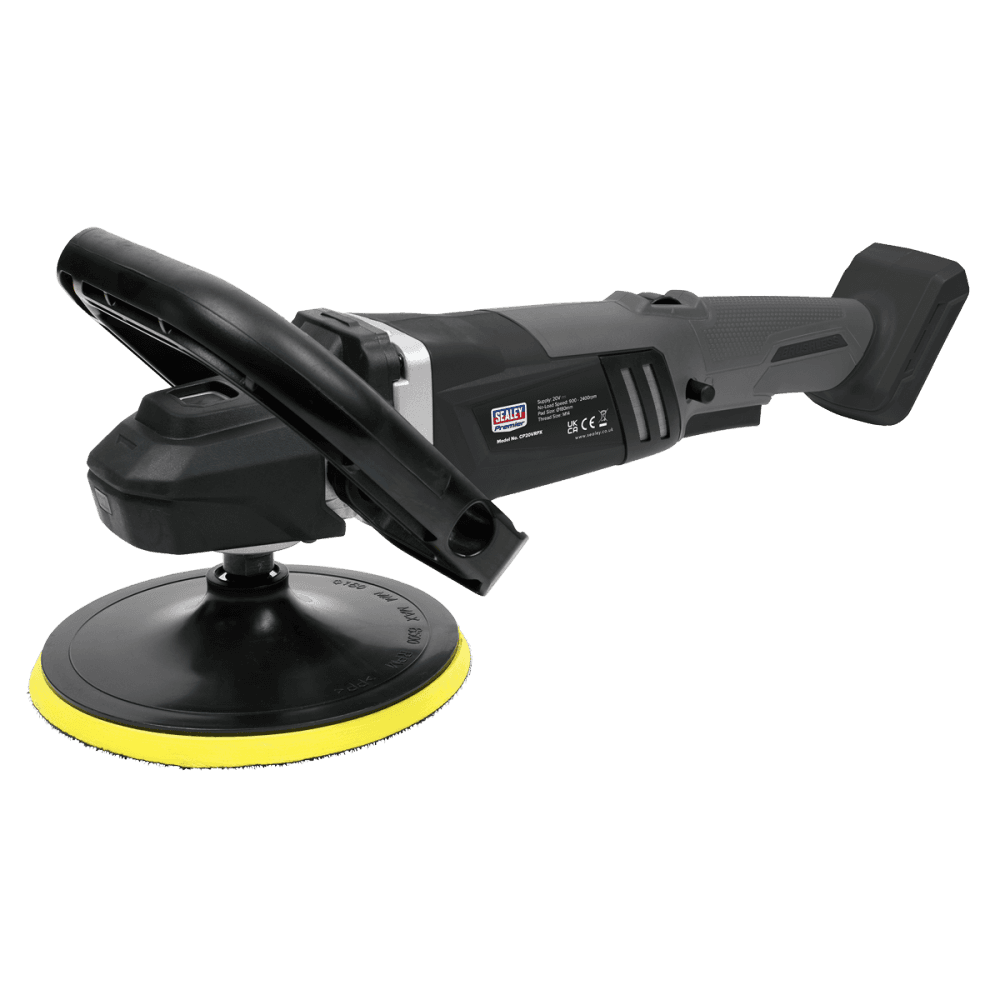 Sealey Premier SV20 Series 180mm Brushless Cordless Rotary Polisher 20V - Body Only Model No- CP20VRPX