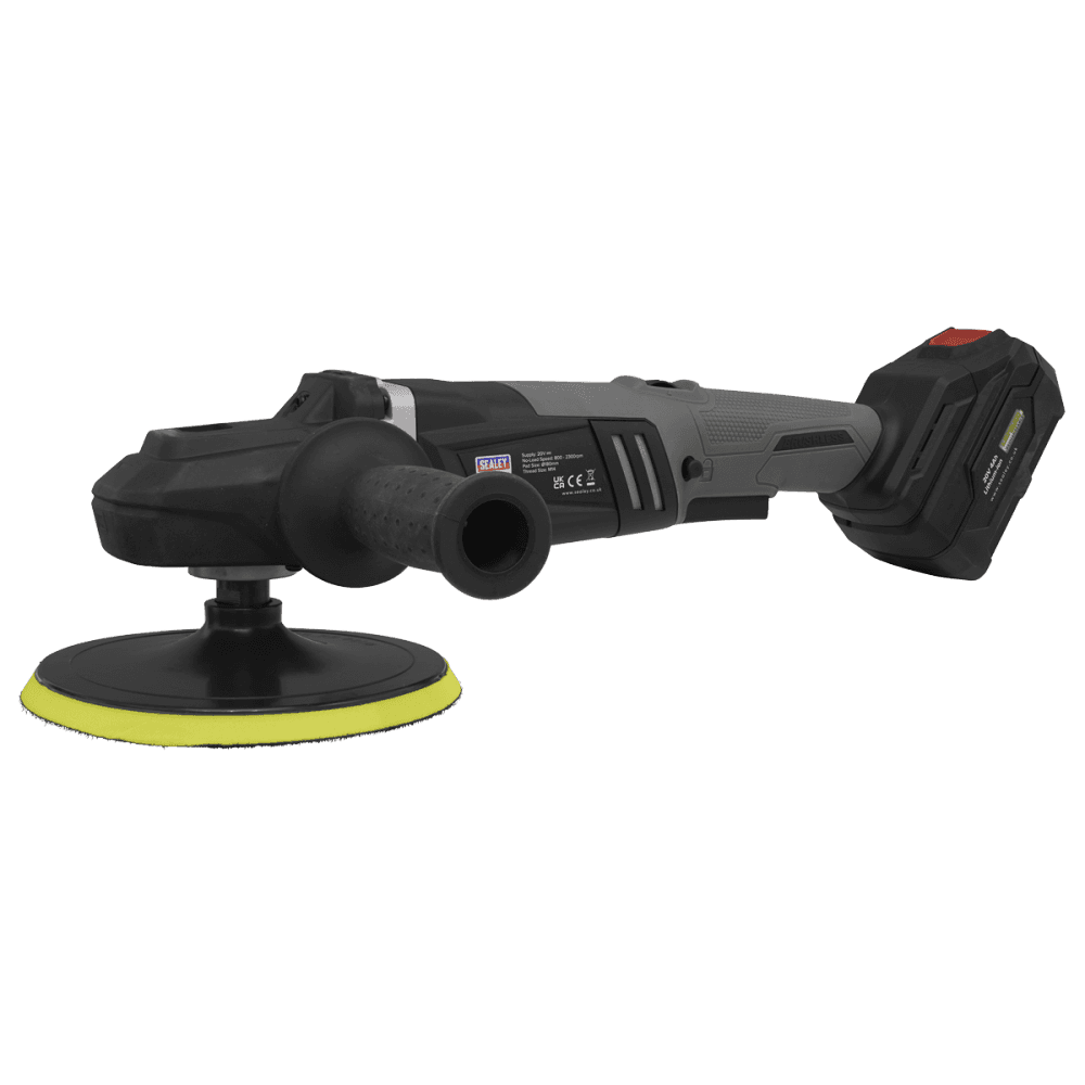 Sealey Premier SV20 Series 180mm Brushless Cordless Rotary Polisher 20V - Body Only Model No- CP20VRPX