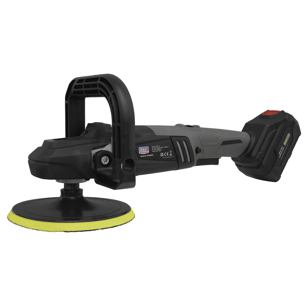 Sealey Premier SV20 Series 180mm Brushless Cordless Rotary Polisher 20V - Body Only Model No- CP20VRPX