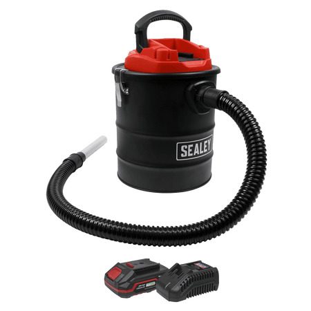 Sealey SV20 Series 15L Cordless Handheld Ash Vacuum Cleaner Kit 20V 2Ah SV20 Model No- CP20VAVKIT1