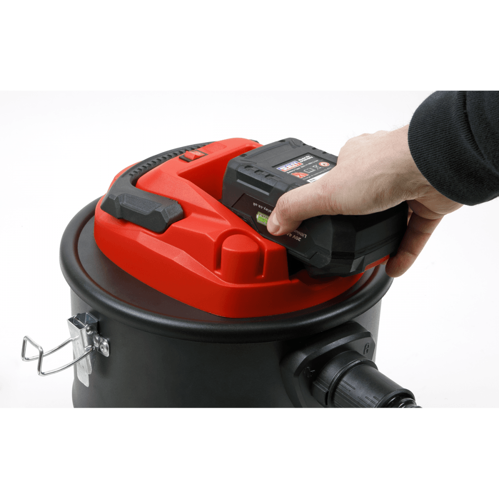 Sealey SV20 Series 15L Cordless Handheld Ash Vacuum Cleaner 20V - Body Only Model No- CP20VAV