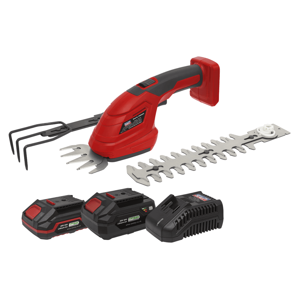 Sealey Cordless 3-in-1 Garden Tool Kit 20V SV20 Series ? 2 Batteries Model No- CP20VGT3KIT