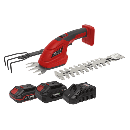 Sealey Cordless 3-in-1 Garden Tool Kit 20V SV20 Series ? 2 Batteries Model No- CP20VGT3KIT