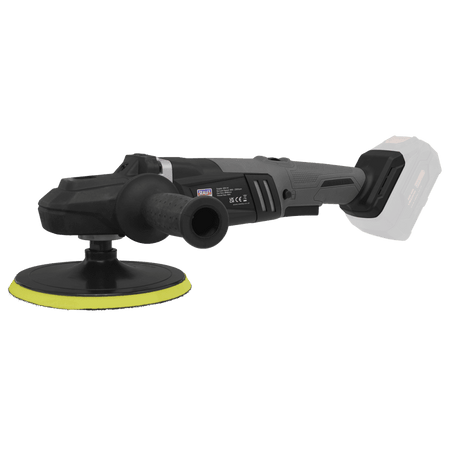 Sealey Premier SV20 Series 180mm Brushless Cordless Rotary Polisher 20V 4Ah - 2 Batteries Model No- CP20VRPXKIT