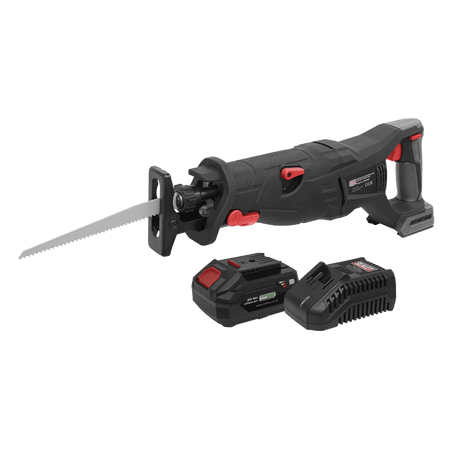 Sealey Brushless Reciprocating Saw 20V 4Ah SV20 Series Kit Model No- CP20VRSXKIT1