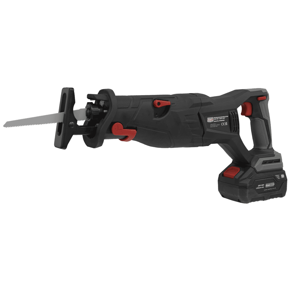 Sealey Brushless Reciprocating Saw 20V SV20 Series - Body Only Model No- CP20VRSX