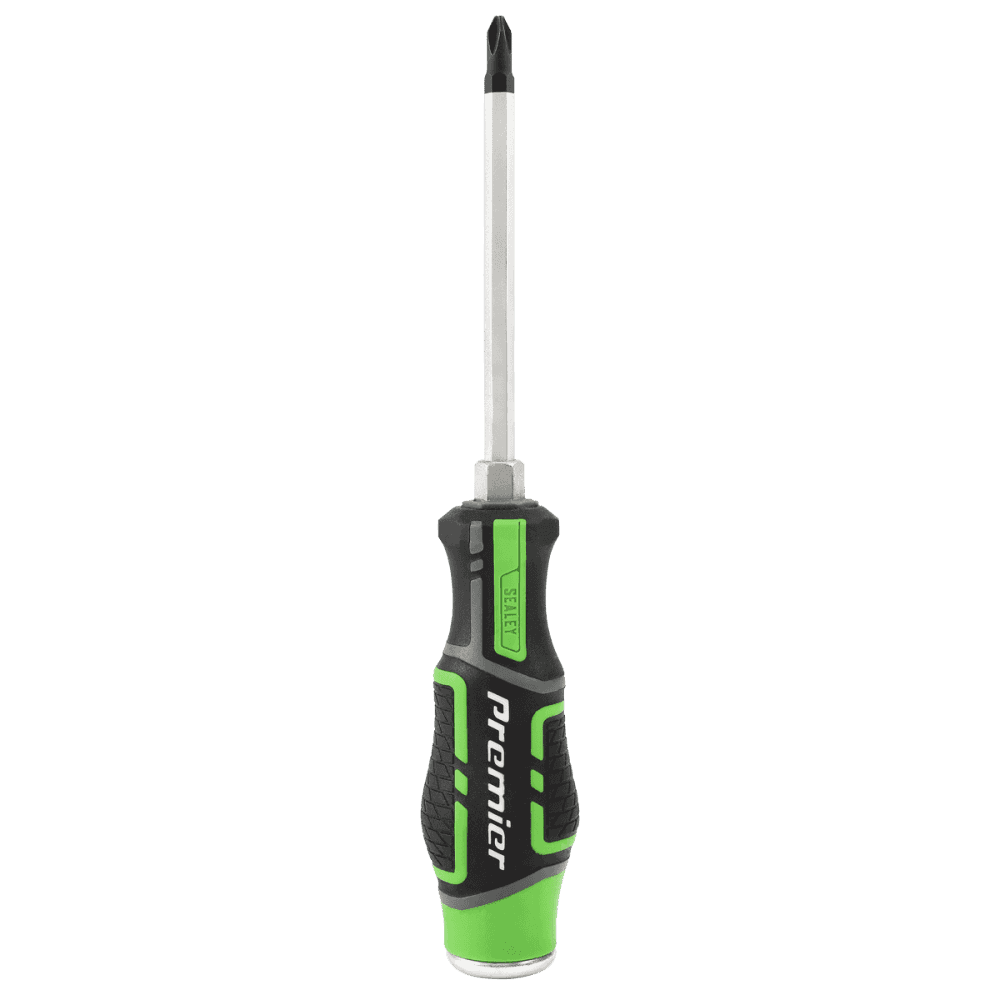 Sealey Hammer-Thru Screwdriver Set Hi-Vis Green 6pc Model No- AK4940HV