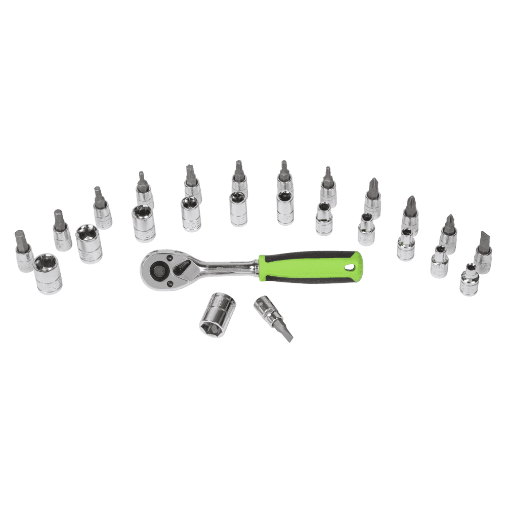 Sealey Socket & Socket Bit Set 27pc 1/4"Sq Drive WallDrive Metric Model No- S01241