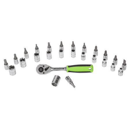 Sealey Socket & Socket Bit Set 27pc 1/4"Sq Drive WallDrive Metric Model No- S01241