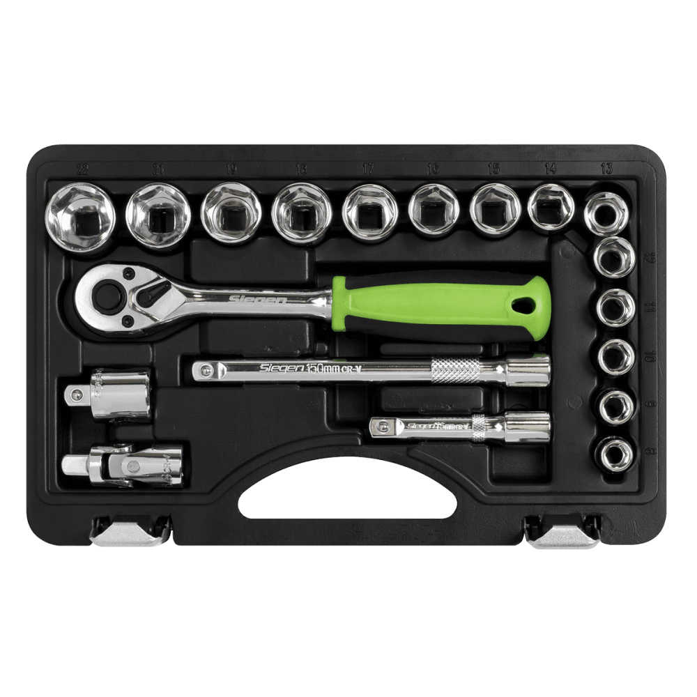 Sealey Socket Set 19pc 3/8"Sq Drive Metric Model No- S01235
