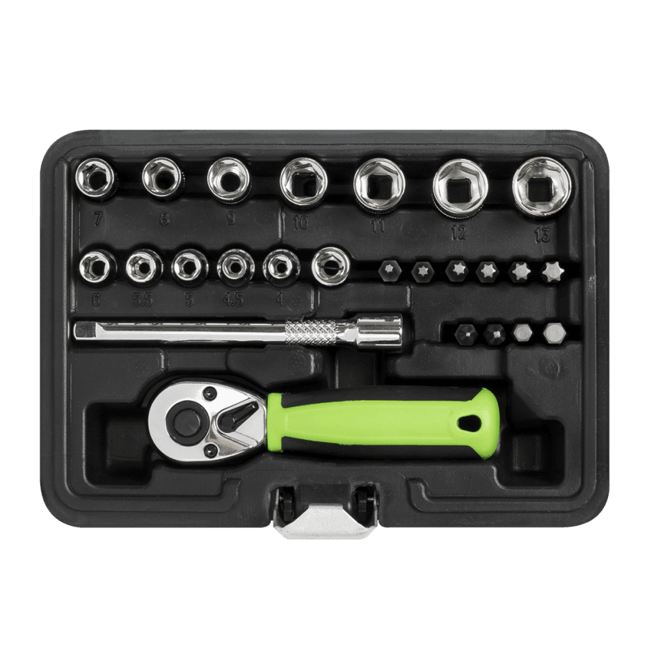 Sealey Socket Set 25pc 1/4"Sq Drive - Metric Model No- S01233