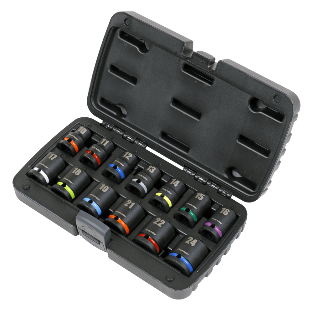 Sealey Impact Socket Set 13pc 1/2"Sq Drive Metric Model No- AK5617M